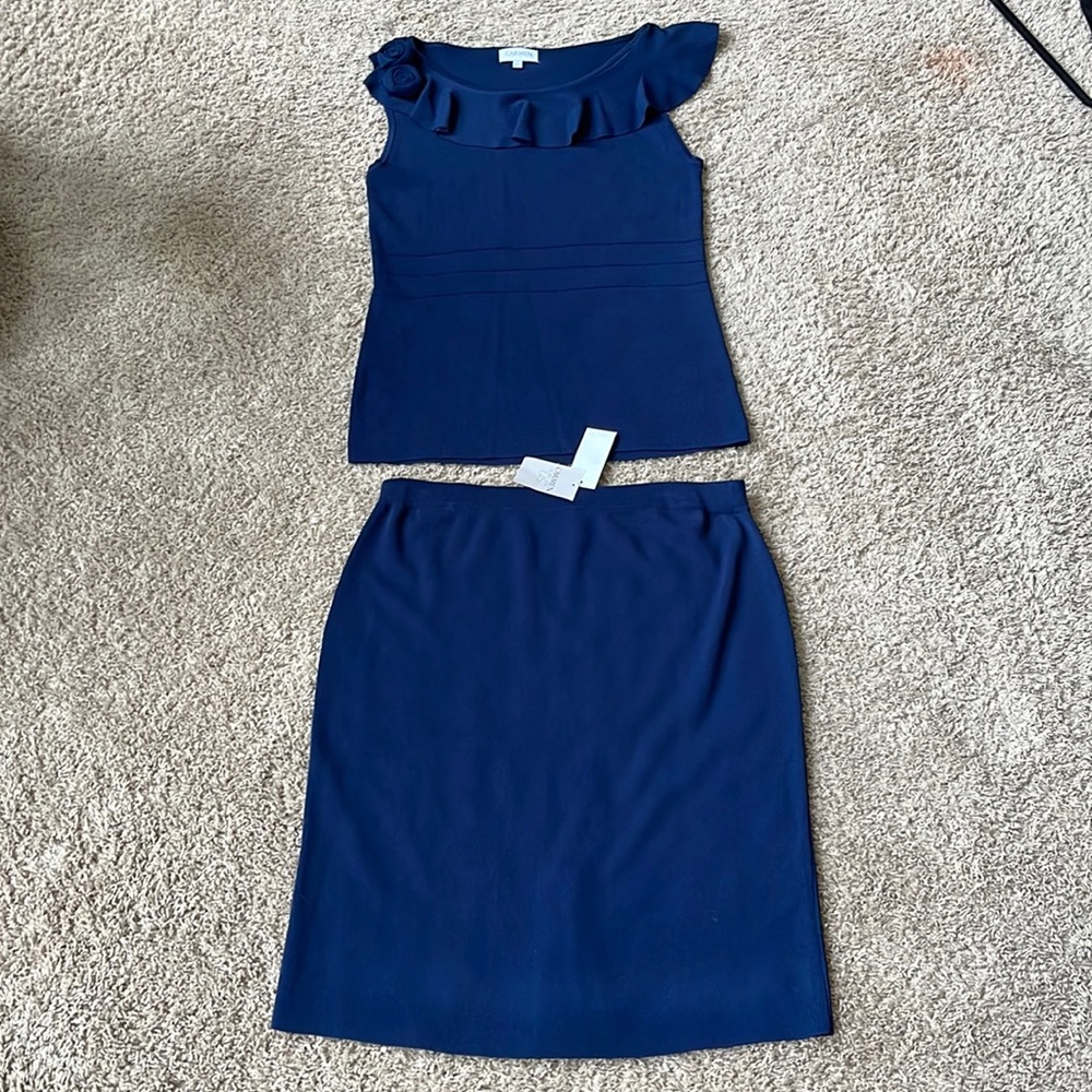 Carmen Marc Valvo skirt & top